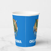 Oklahoman Flag & Seal, Flag of Oklahoma Papieren Bekers (Rechts)