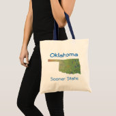 Oklahoman Map Bag Tote Bag (Voorkant (product))