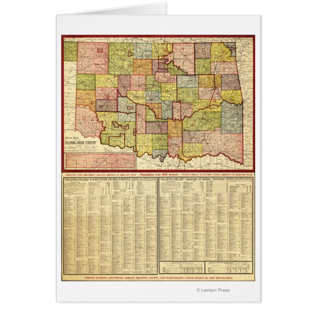 OklahomaPanoramic MapOklahoma (Voorkant)