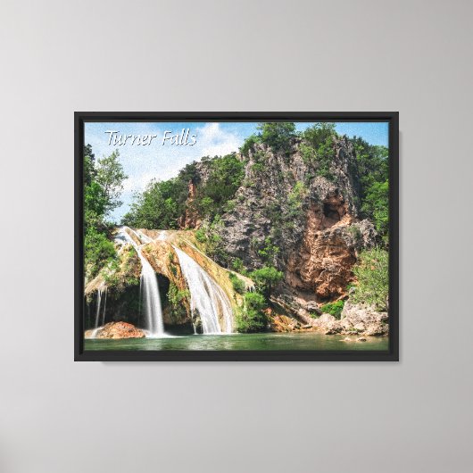 Oklahoma's Turner Falls Canvas Afdruk (Voorkant)