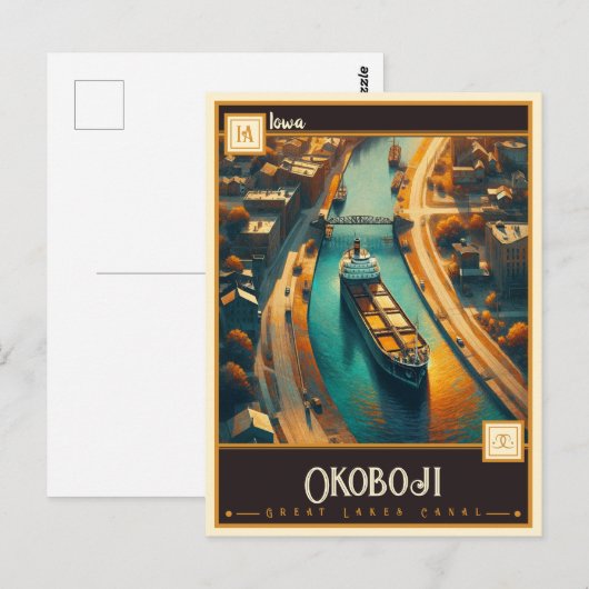Okoboji, Iowa | Briefkaart (Voorkant / Achterkant)