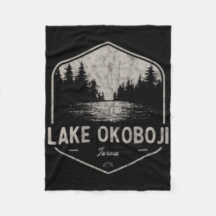 Okoboji-meer Iowa Buitenleven Vintage Fleece Deken