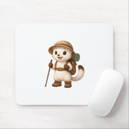 Okojo Adventure Mouse Pad – Kawaii Japanese Stoat Muismat