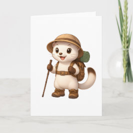Okojo Adventuur Wenskaart – Cute Kawaii Japans Kaart