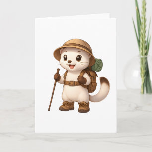 Okojo Adventuur Wenskaart – Cute Kawaii Japans Kaart