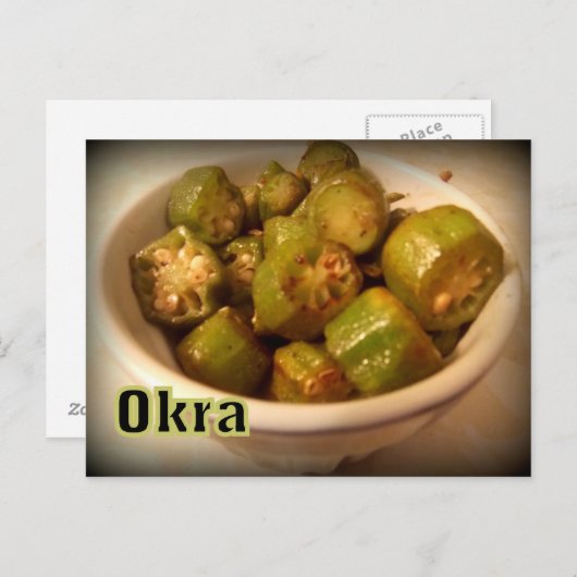 Okra Briefkaart (Voorkant / Achterkant)