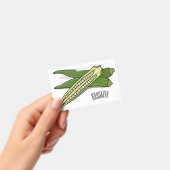 Okra cartoon illustratie badge (Handheld)