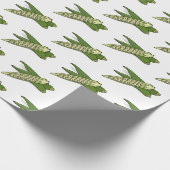 Okra cartoon illustratie cadeaupapier (Hoek)