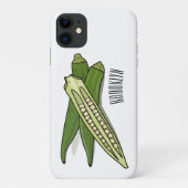 Okra cartoon illustratie Case-Mate iPhone case (Achterkant)