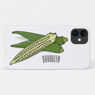 Okra cartoon illustratie Case-Mate iPhone case