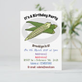 Okra cartoon illustratie kaart (Staand voorkant)