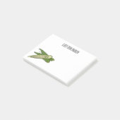 Okra cartoon illustratie post-it® notes (Schuin)