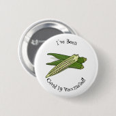 Okra cartoon illustratie ronde button 5,7 cm (Voorkant /achterkant)