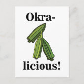 Okra Groente Vegetarisch Voedsel Briefkaart (Voorkant)