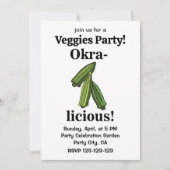 Okra Groente Veggies  Kaart (Voorkant)