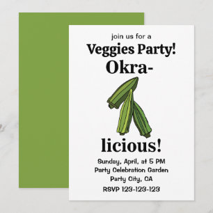 Okra Groente Veggies Kaart