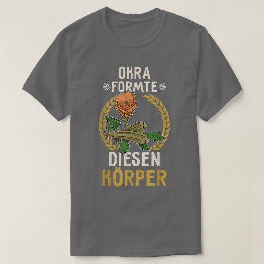 Okra Grogetable Marshmallow Vegan Vegetarian Veget T-shirt (Design voorkant)