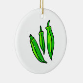 Okra Keramisch Ornament (Rechts)