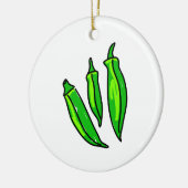 Okra Keramisch Ornament (Links)