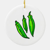 Okra Keramisch Ornament (Achterkant)