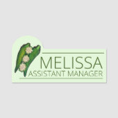 Okra Pod Verse Zomer Produceren Zuidelijke Koken Naamplaatje (Voorkant)