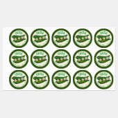 Okra Pods Veggie Vegetable Gumbo Labels (Vel)