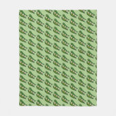 Okra Pods Veggie Vegetable Gumbo Southern Food Fleece Deken (Voorkant)