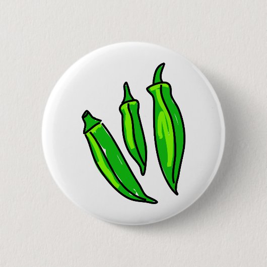 Okra Ronde Button 5,7 Cm (Voorkant)