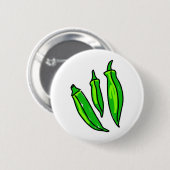 Okra Ronde Button 5,7 Cm (Voorkant /achterkant)