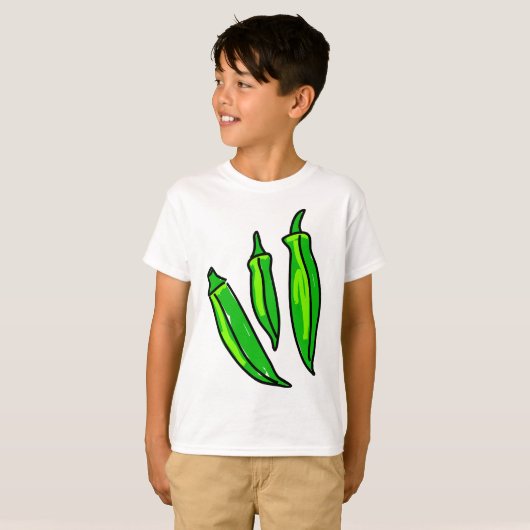 Okra T-shirt (Voorkant volledig)