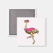 Oksana Ostrich Magneet (Voorkant / Achterkant)