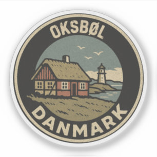 Oksbøl, Denemarken Danmark Sticker