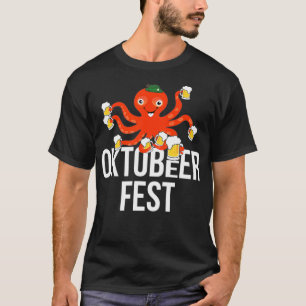 OKTOBEeR FEST Oktoberfest Octopus met bier voor O T-shirt
