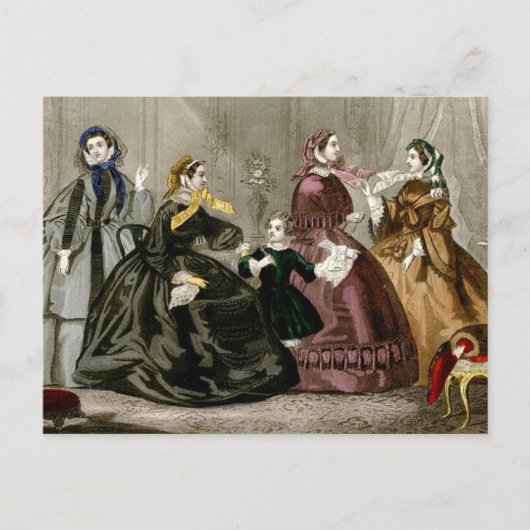 Oktober, 1859 Modes Briefkaart (Voorkant)