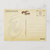 Oktober 1884 Almanac. Scorpio, de Scorpion Briefkaart (Achterkant)