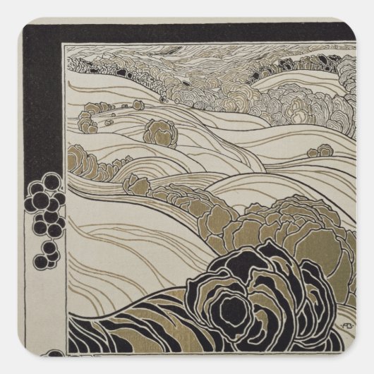 Oktober 1901 vierkante sticker (Voorkant)