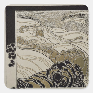 Oktober 1901 vierkante sticker