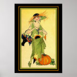 Oktober 1922 Art Deco Druk 13x19 Poster<br><div class="desc">Cute,  Art Deco Magazine Hoesje ca. oktober 1922.</div>