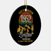 Oktober 1952 Zondag 70 jaar Oude 70e verjaardag Keramisch Ornament (Rechts)