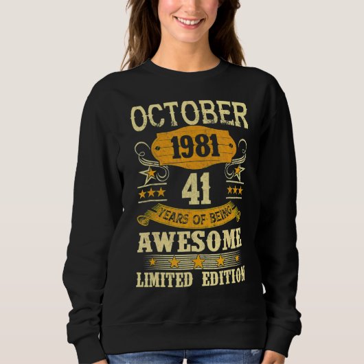 oktober 1981 41 jaar Geweldige Trui (Voorkant)