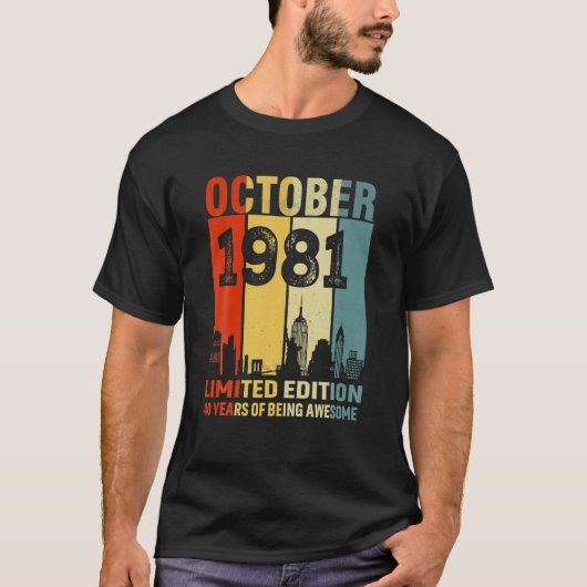 Oktober 1981 Beperkte Uitgave 40 jaar van zijn ont T-shirt (Voorkant)