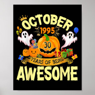 Oktober 1995 30 Jaar Wezen Geweldig Grappig Hallo Poster
