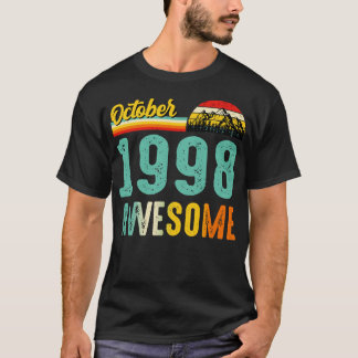 Oktober 1998 Verjaardagscadeau Shirt Vintage Oktob