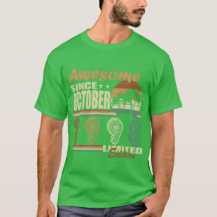 oktober 1998 vintage verjaardag vintage cadeau vin t-shirt