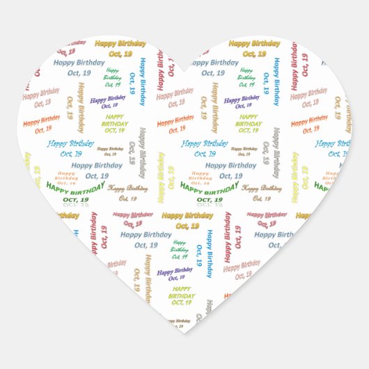 Oktober, 19 Sticker op zondag (Voorkant)