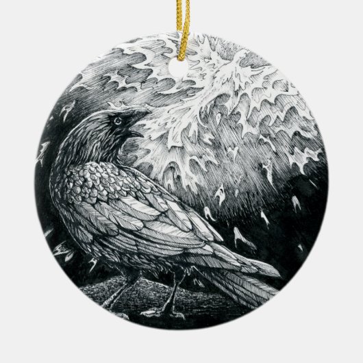 Oktober 2018 Dag 19 - Geboortevogels Keramisch Ornament (Voorkant)