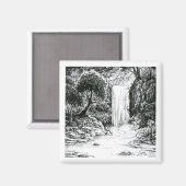 Oktober 2018 Dag 21 - Waterval in de Bossen Magneet (Voorkant / Achterkant)