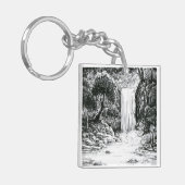 Oktober 2018 Dag 21 - Waterval in de Bossen Sleutelhanger (Voorkant Links)