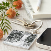 Oktober 2018 Dag 21 - Waterval in de Bossen Sleutelhanger (Voorkant Rechts)