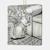 Oktober 2018 Dag 22 - Kat van prinses Keramisch Ornament (Links)